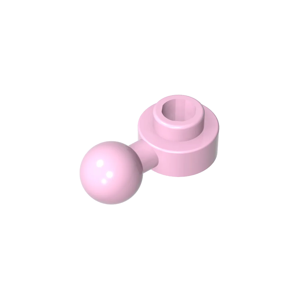 Gobricks GDS-1500 Hinged Plate 1x1 with Ball Head | Compatible Building Brick
