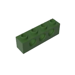 Gobricks GDS-625 Technical Brick 1x4 3-Hole | Compatible with Lego 3701