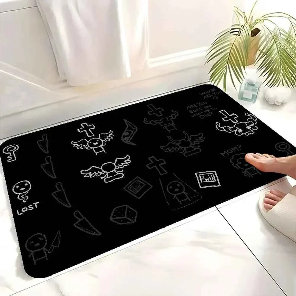Pixel Game Entrance Floor Mat – Washable Non-Slip Area Rug for Bedroom and Living Room