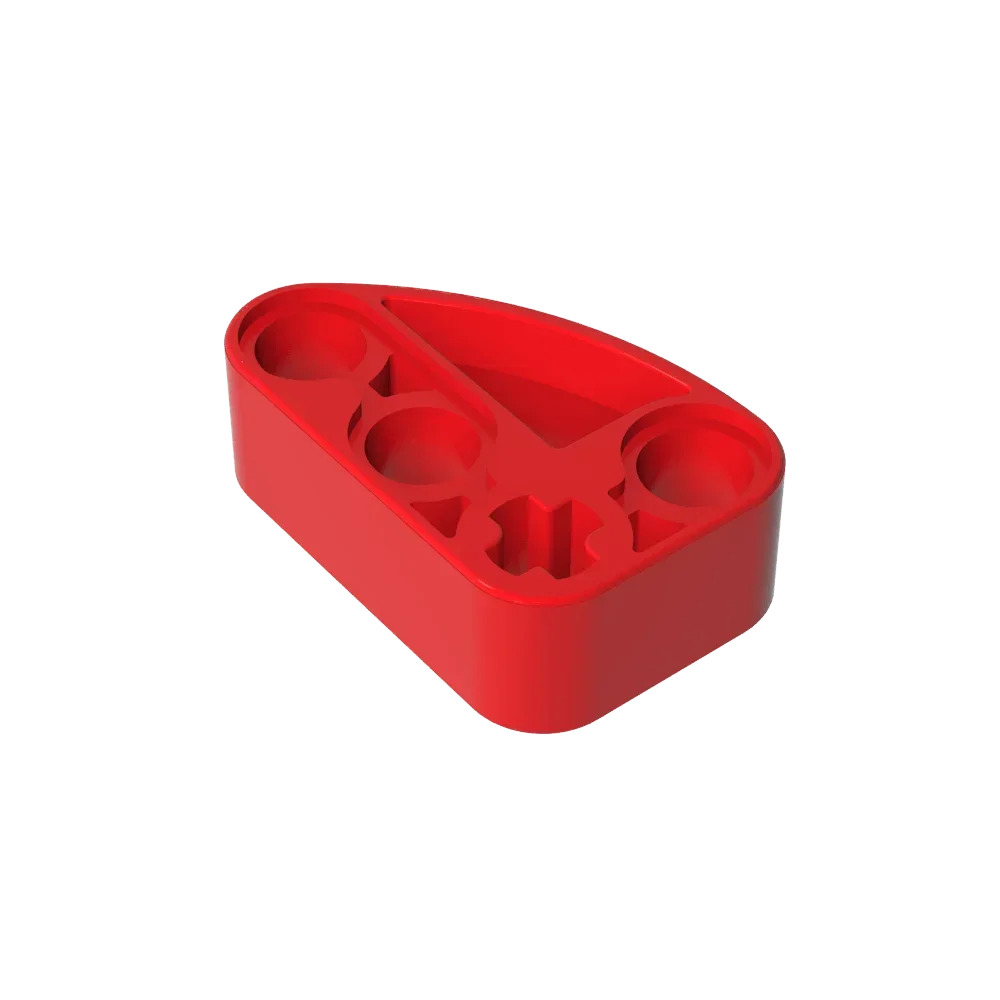 Gobricks GDS-2016 Technical Beam 2 x 3 L-Shape with Quarter Ellipse Thick | Building Blocks Toy Compatible with Lego 71708