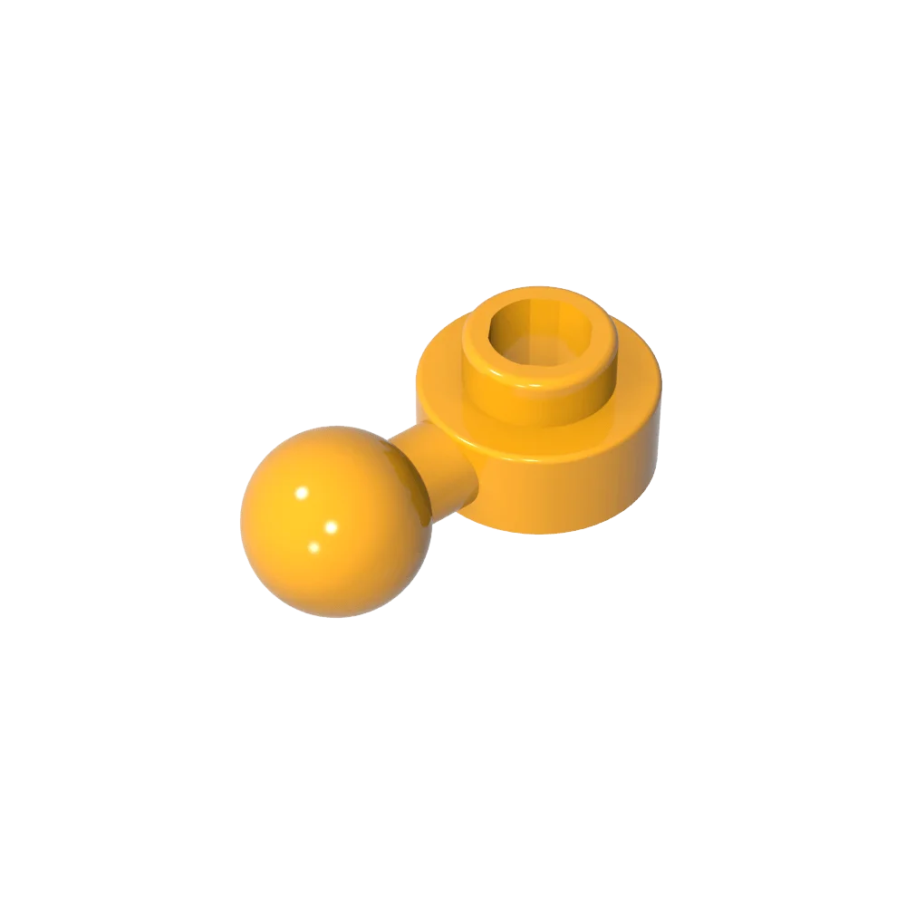 Gobricks GDS-1500 Hinged Plate 1x1 with Ball Head | Compatible Building Brick