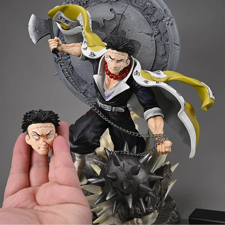 Himejima Gyomei Anime Figure, Demon Slayer Action Figurines PVC Large Statue 41 CM