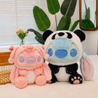 Giant Cartoon Alien Plush Toy – Cute Blue & Pink Stuffed Animal Pillow for Kids Gift