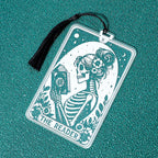 1pc Gothic-Style Acrylic Reading Bookmark, Suitable for Both Men and Women, Personalized Skull Reading Marker, a Friendship Gift