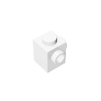 Gobricks GDS-1046 Modified Brick 1 x 1 with Studs on 2 Sides | Building Block for DIY