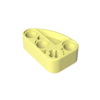 Gobricks GDS-2016 Technical Beam 2 x 3 L-Shape with Quarter Ellipse Thick | Building Blocks Toy Compatible with Lego 71708