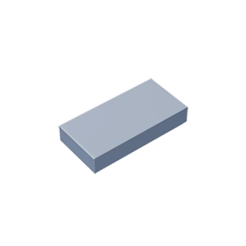 Gobricks GDS-566 Tile 1 x 2 with Groove | Compatible Building Block