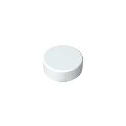 Gobricks GDS-612 Flat Tile 1x1 Round | Compatible Building Block