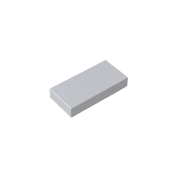 Gobricks GDS-566 Tile 1 x 2 with Groove | Compatible Building Block