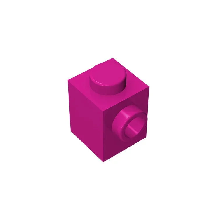 Gobricks GDS-635 BRICK 1X1 W. 1 KNOB | Single Side Bump Building Block Compatible with Lego 87087