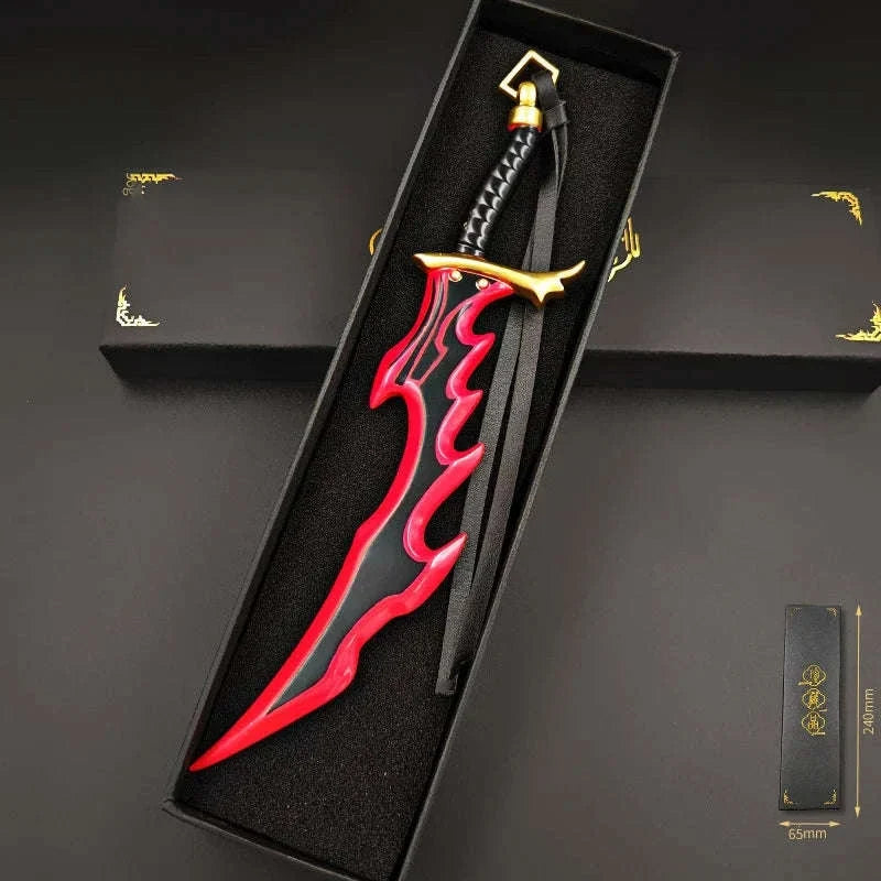Solo Leveling Anime Manwha Sung Jinwoo Knight Killer Dagger Kasaka's Venom Fang Keychains Pendant