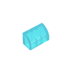 Gobricks GDS-M063 Curved Brick 1 x 2 x 1 No Studs | Compatible Building Block