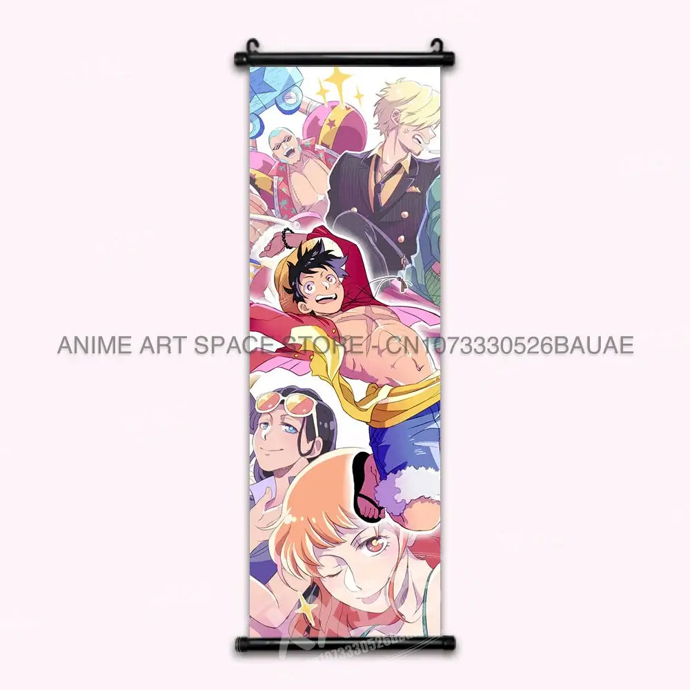 One Piece Hanging Painting Luffy Ace Sabo Shanks Wall Art