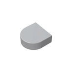 Gobricks Tile Round 1 x 1 Half Circle Extended | Compatible Brick Building Block