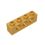 Gobricks GDS-625 Technical Brick 1x4 3-Hole | Compatible with Lego 3701