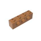 Gobricks GDS-625 Technical Brick 1x4 3-Hole | Compatible with Lego 3701