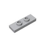 Gobricks GDS-1504 Plate, Modified 1 x 3 with 2 Studs (Double Jumper) | Compatible Building Block Piece