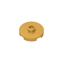 Gobricks GDS-1041 Tile Round 2x2 with Open Stud | Compatible Building Block for DIY Educational Kits