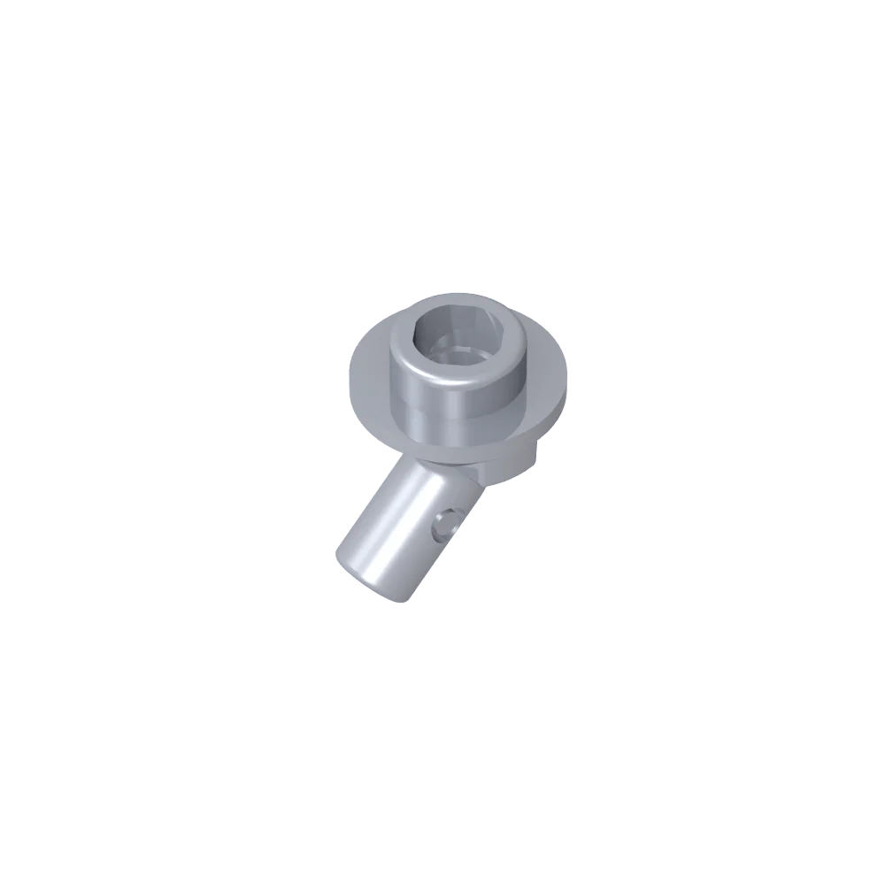 Gobricks GDS-2192 Bar, Angled with Stud on End | Compatible with Lego 65578 Technical Building Block