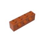 Gobricks GDS-625 Technical Brick 1x4 3-Hole | Compatible with Lego 3701