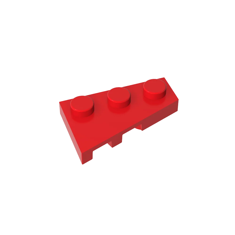 Gobricks GDS-547 Wedge Plate 3 x 2 Right | Compatible Building Block for DIY Creations