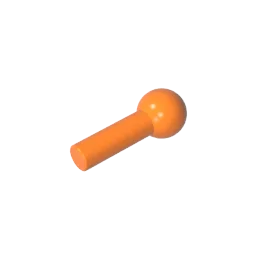 Gobricks Bar 1L with Tow Ball | Compatible Building Block Technical Parts