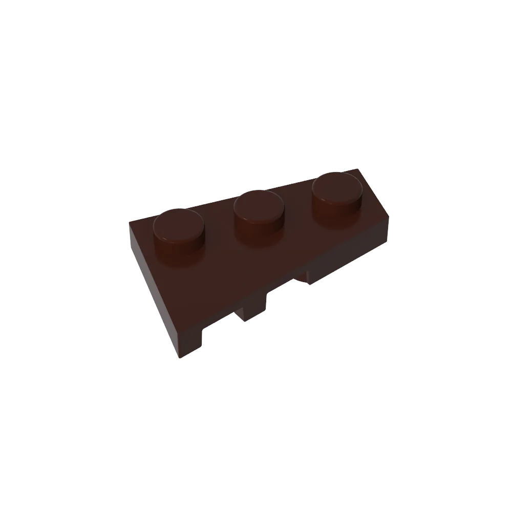 Gobricks GDS-547 Wedge Plate 3 x 2 Right | Compatible Building Block for DIY Creations