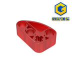 Gobricks GDS-2016 Technical Beam 2 x 3 L-Shape with Quarter Ellipse Thick | Building Blocks Toy Compatible with Lego 71708