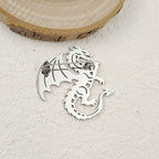 Creative punk style hollow wing dragon stainless steel gold-plated 18K brooch, black suit accessories, wedding matching set