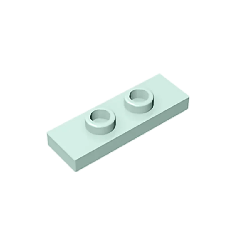 Gobricks GDS-1504 Plate, Modified 1 x 3 with 2 Studs (Double Jumper) | Compatible Building Block Piece