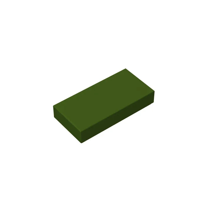 Gobricks GDS-566 Tile 1 x 2 with Groove | Compatible Building Block