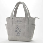 Snoopy Corduroy Tote Bag – Large Capacity Zipper Shoulder Bag