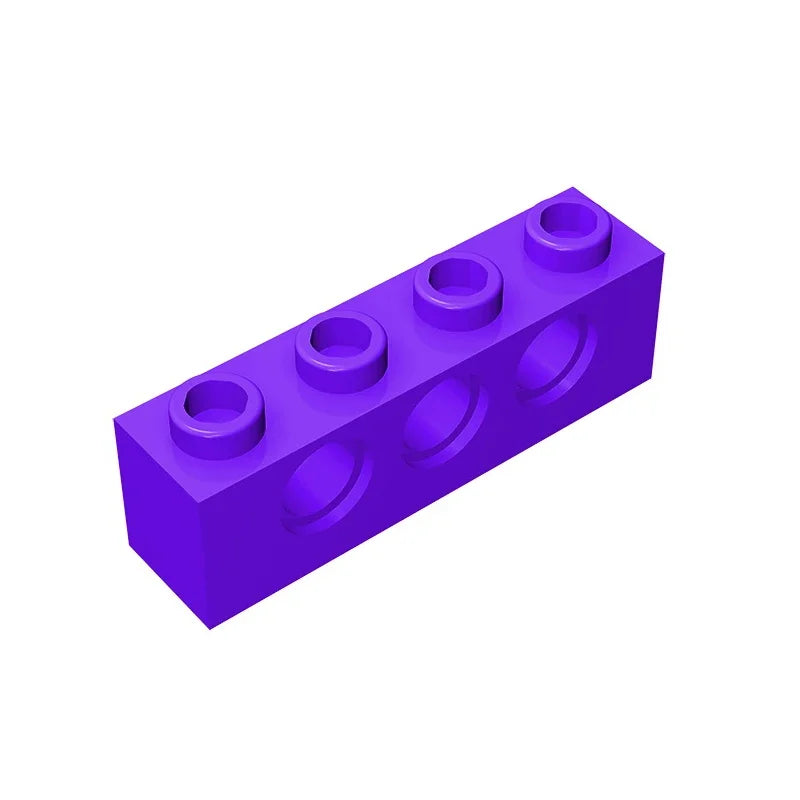 Gobricks GDS-625 Technical Brick 1x4 3-Hole | Compatible with Lego 3701