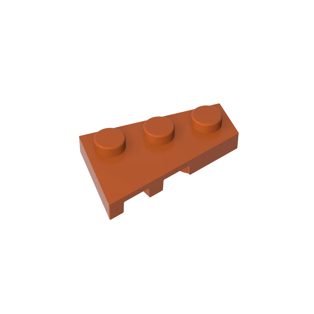 Gobricks GDS-547 Wedge Plate 3 x 2 Right | Compatible Building Block for DIY Creations
