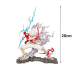 One Piece Luffy Statue: 28cm Lightning Movable Model