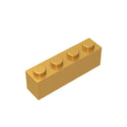 Gobricks GDS-534 Brick 1 x 4 without Bottom Tubes | Compatible Building Block Set