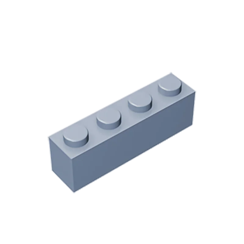 Gobricks GDS-534 Brick 1 x 4 without Bottom Tubes | Compatible Building Block Set