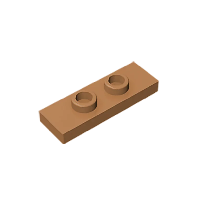 Gobricks GDS-1504 Plate, Modified 1 x 3 with 2 Studs (Double Jumper) | Compatible Building Block Piece