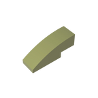 Gobricks GDS-657 Slope, Curved 3 x 1 | Compatible Building Block for Creative Construction