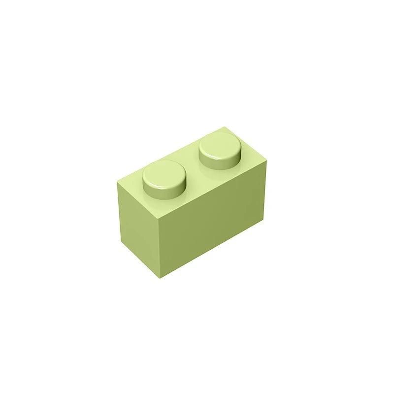 Educational Assemblage Gobricks Brick 1 x 2 without Bottom Tube | Compatible with Lego 3004 3065 35743