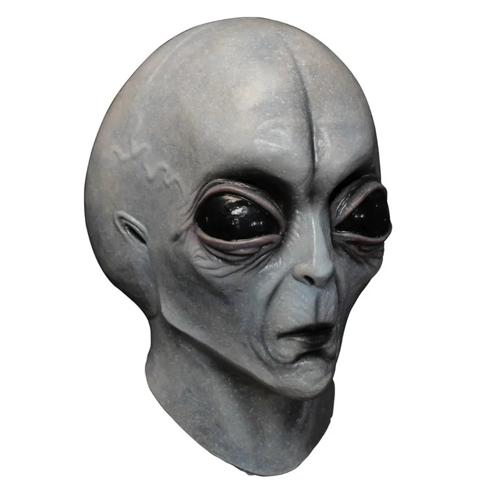 Halloween Alien Mask Cosplay Horror UFO Skull Latex Masks Helmet Carnival Dress Up Party Costume Props