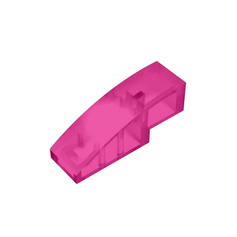 Gobricks GDS-657 Slope, Curved 3 x 1 | Compatible Building Block for Creative Construction