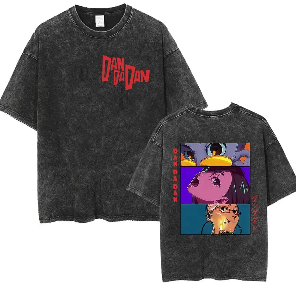 Dandadan Okarun Graphic T Shirt Vintage Washed Tee