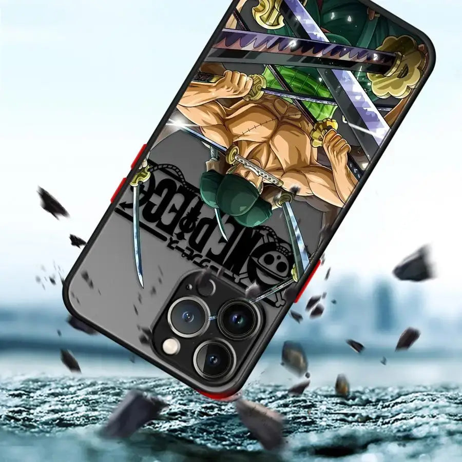 One Piece Phone Case: Zoro & Luffy Matte iPhone Cover