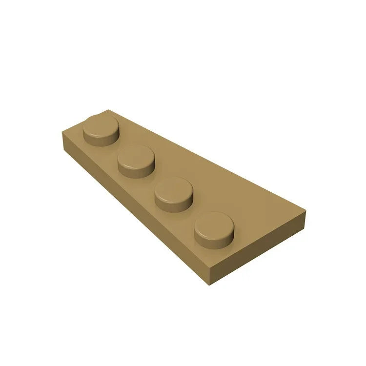 Gobricks GDS-549 Wedge Plate 4 x 2 Right | Building Block for Compatible DIY Sets