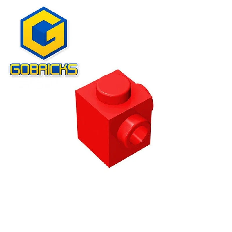 Gobricks GDS-1046 Modified Brick 1 x 1 with Studs on 2 Sides | Building Block for DIY