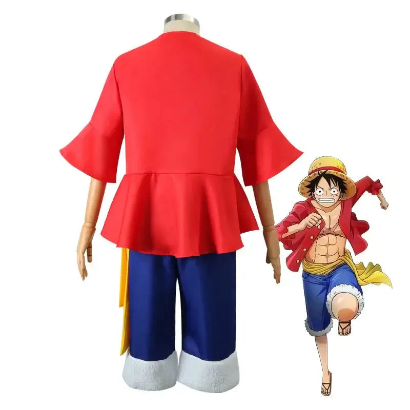 Monkey D Luffy Cosplay Costume One Piece Egghead Suit