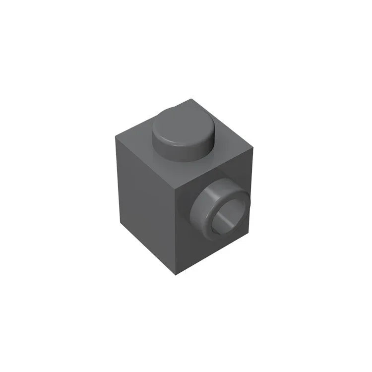 Gobricks GDS-635 BRICK 1X1 W. 1 KNOB | Single Side Bump Building Block Compatible with Lego 87087