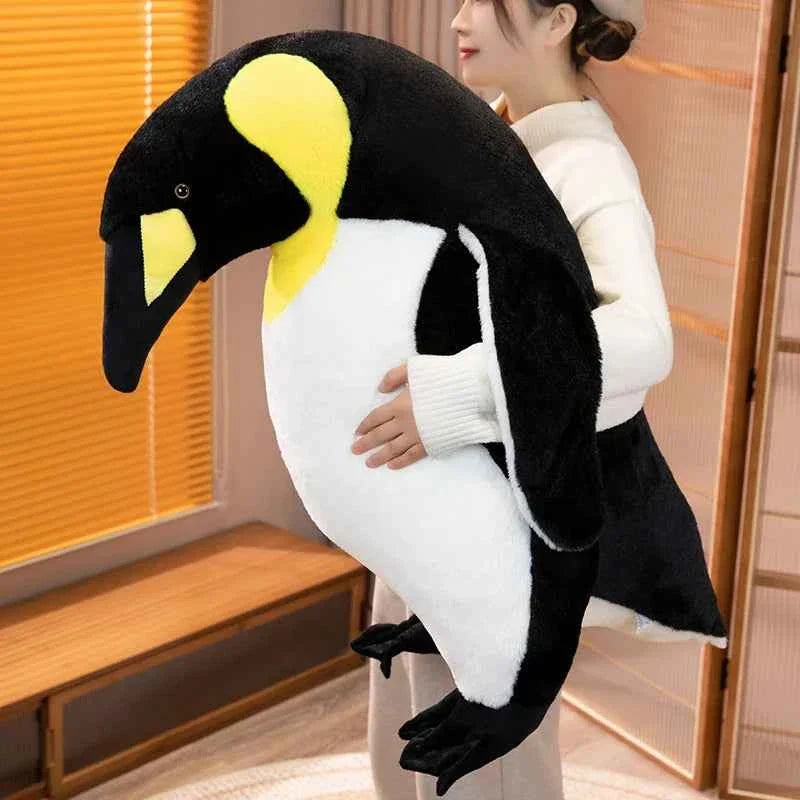 Realistic Penguin Plush Stuffed Animal – Soft Penguin Pillow Toy for Kids & Adults