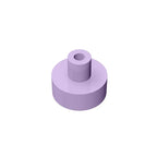 Gobricks Tile Round 1x1 with Bar and Pin Holder | Compatible Building Block